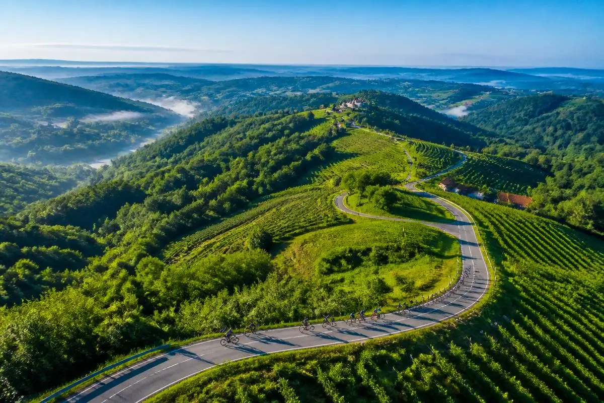 Cycling through Zagorje hills